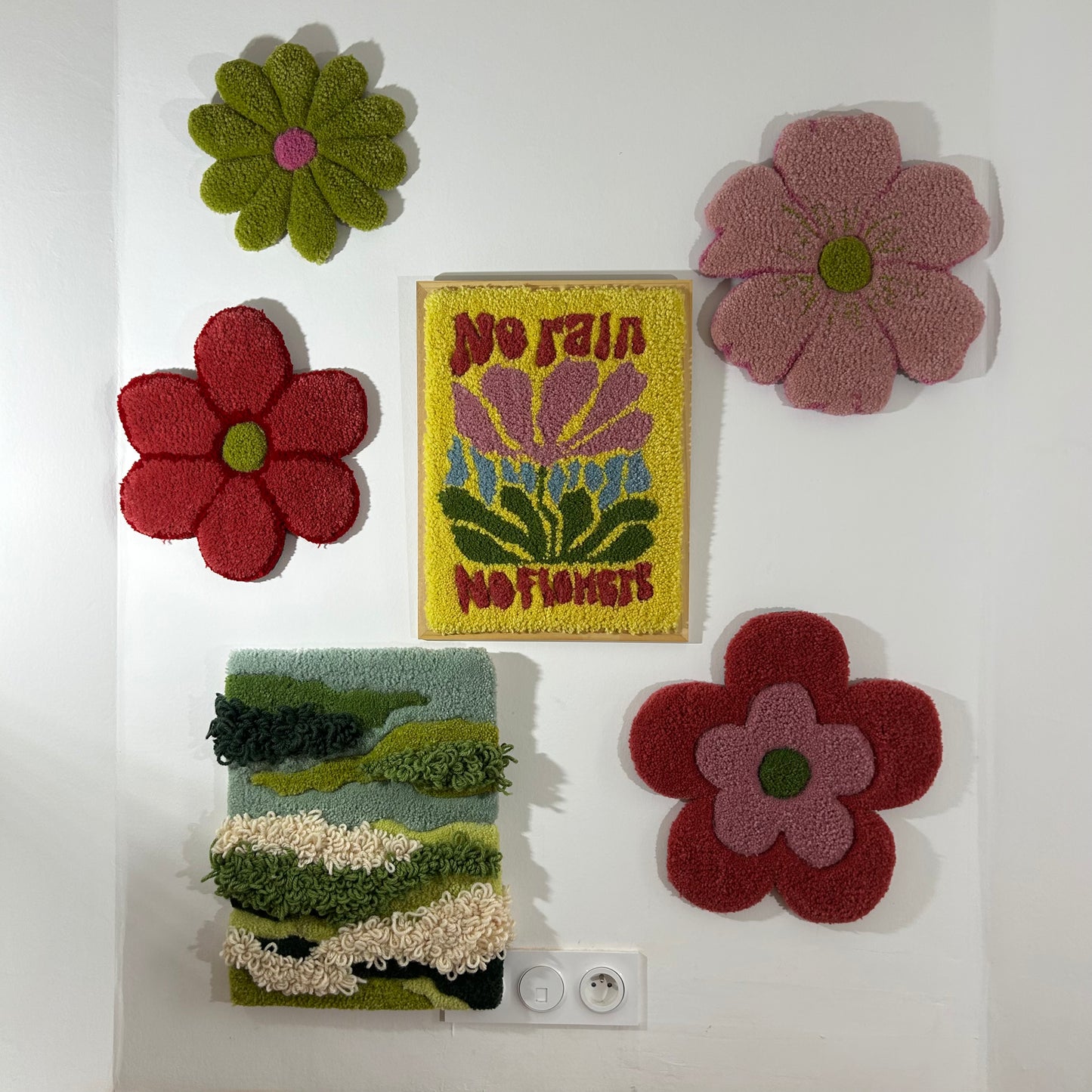 Tableau "No rain, no flowers".