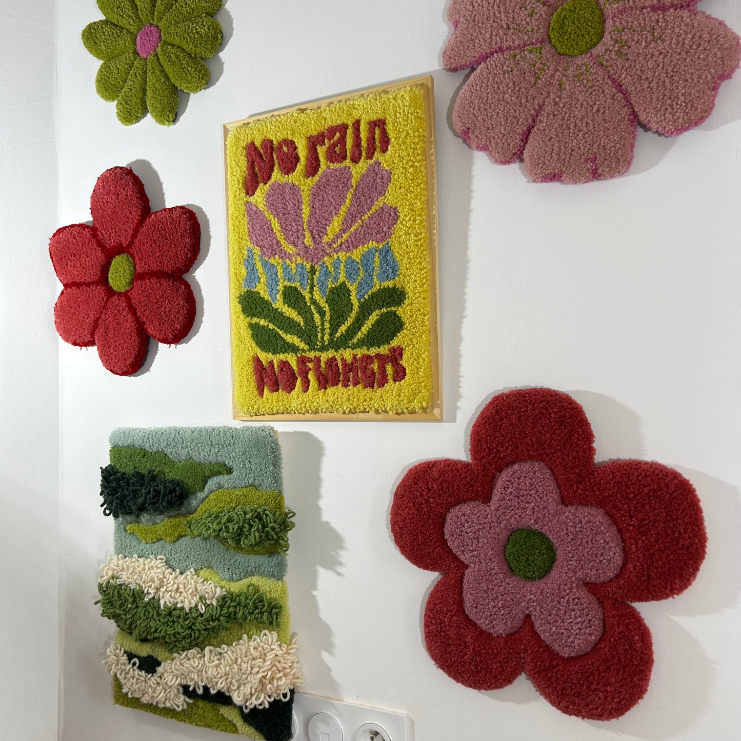Tableau "No rain, no flowers".