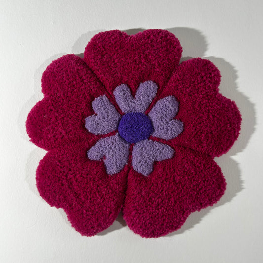 Fleur XL rose et violette.